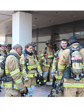Image from a NIST High-Rise test experiement in June 2012 at Crystal City, VA.